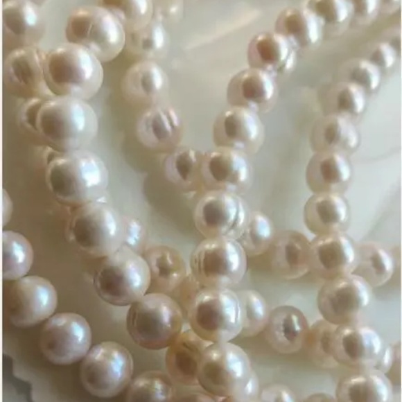 24" AAA 8-9MM SOUTH SEA NATURAL White BAROQUE PEARL NECKLACE 14K GOLD REAL - Picture 2 of 3